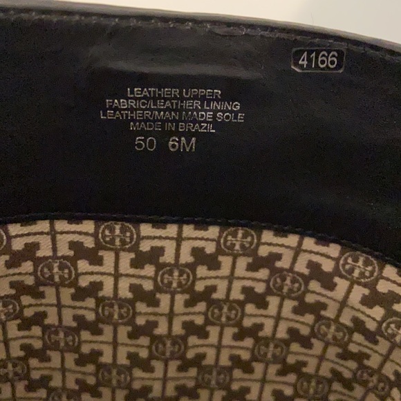 SOLD - Tory Burch Black Suede and Leather Embossed Boots - Picture 10 of 10